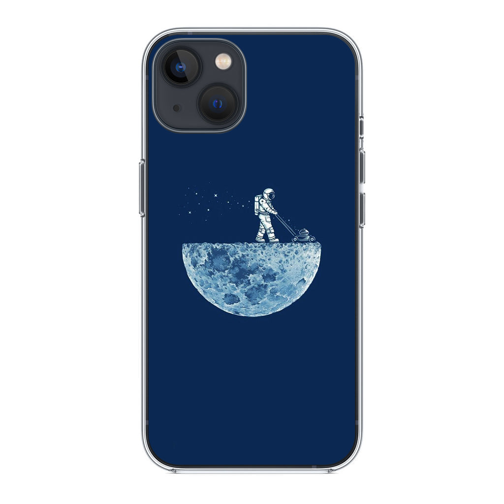 Astronaut Mowing The Moon iPhone 14 / 14 Plus Case