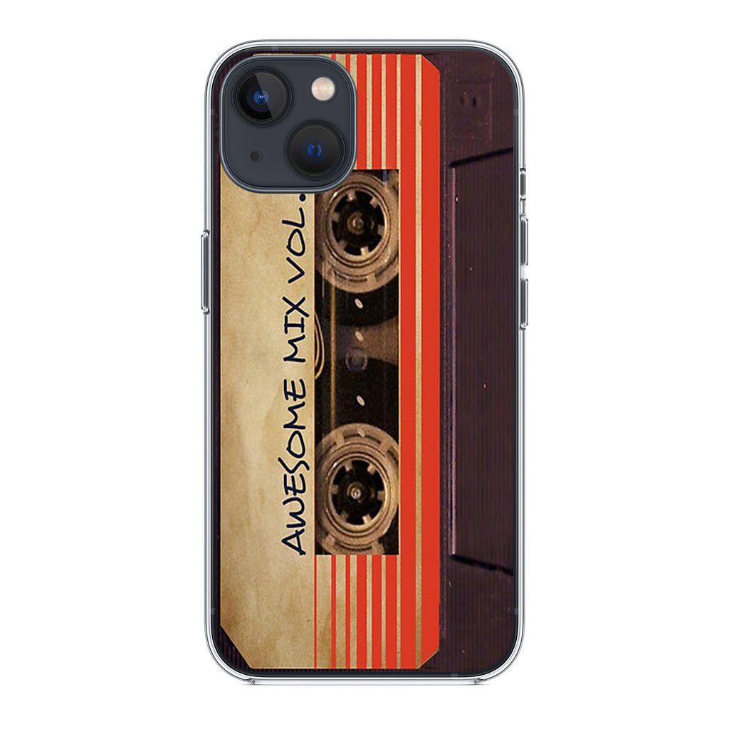 Awesome Mix Vol 1 Cassette iPhone 14 / 14 Plus Case