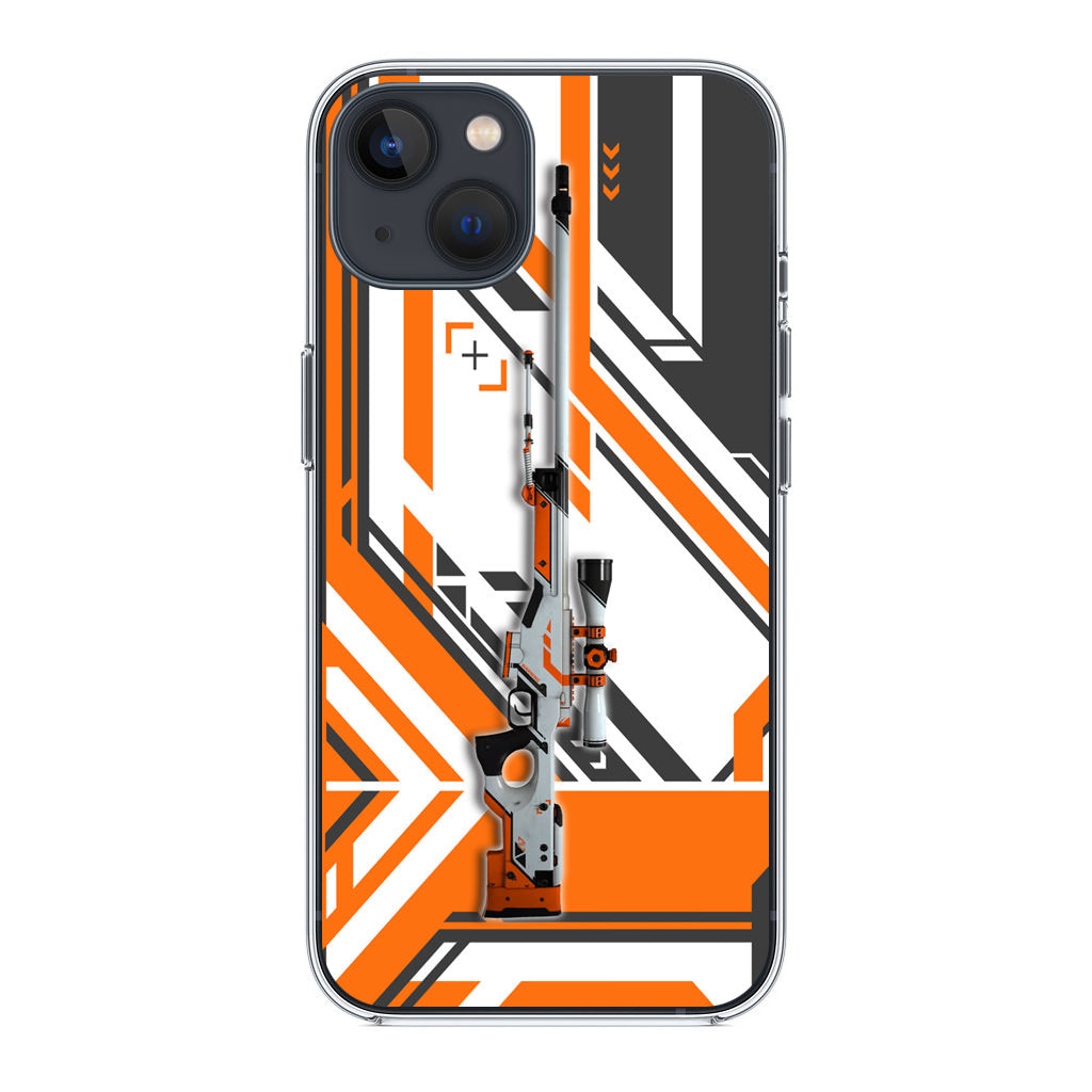 AWP Asiimov iPhone 14 14 Plus Case Customilo