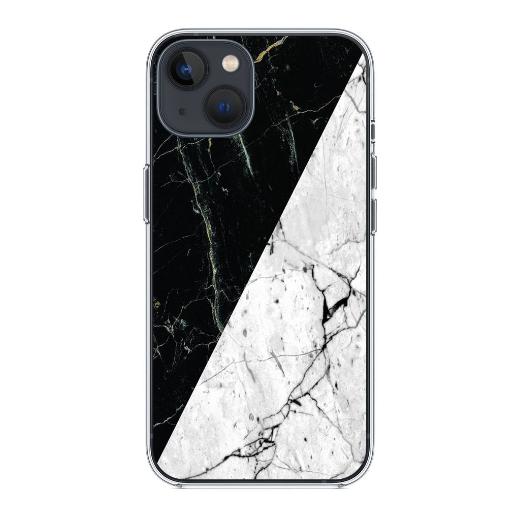 B&W Marble iPhone 14 / 14 Plus Case