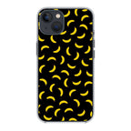 Bananas Fruit Pattern Black iPhone 15 / 15 Plus Case