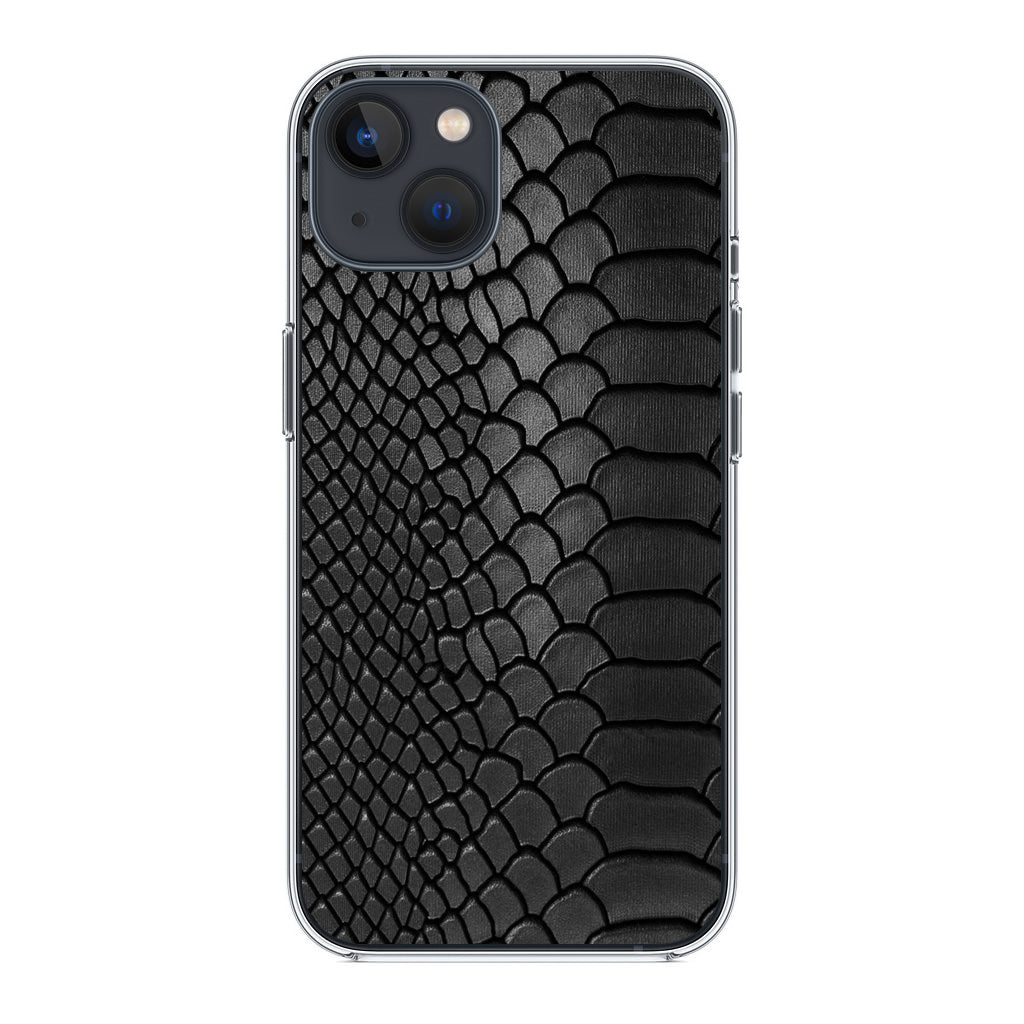 Black Snake Skin Texture iPhone 14 / 14 Plus Case