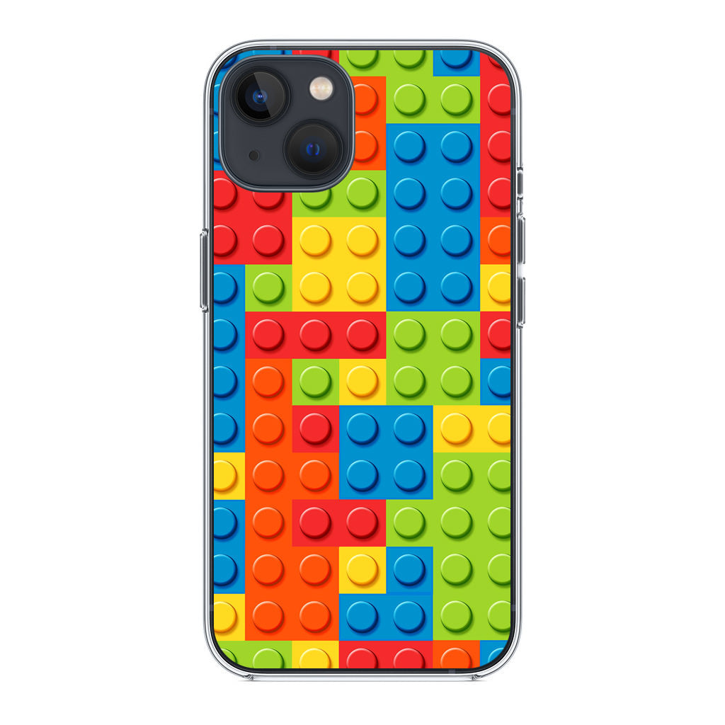 Blocks Rainbow Pattern iPhone 14 / 14 Plus Case