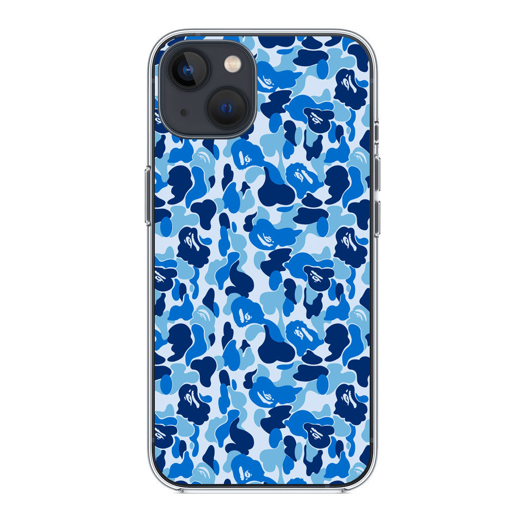 Blue Camo iPhone 14 / 14 Plus Case