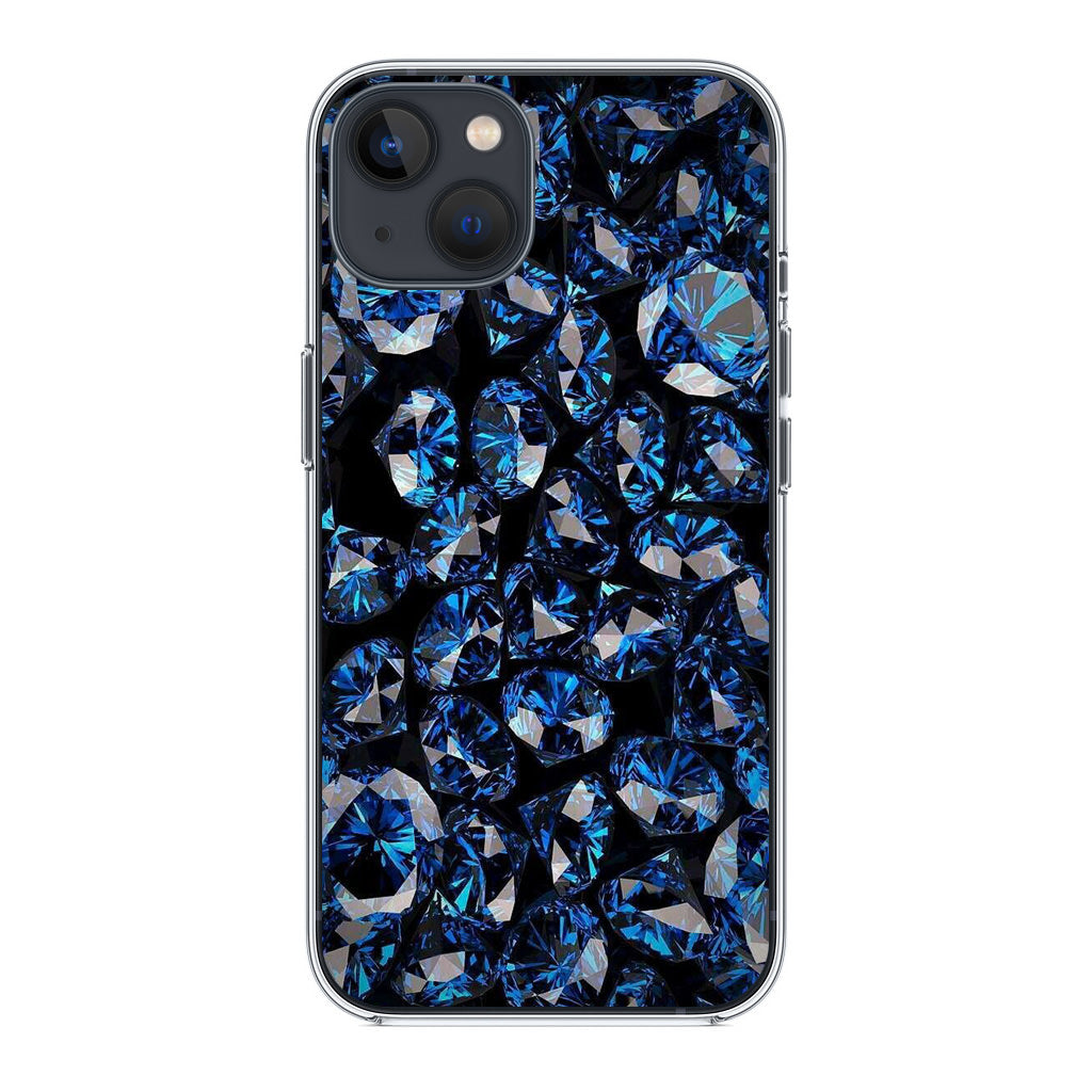 Blue Diamonds Pattern iPhone 14 / 14 Plus Case