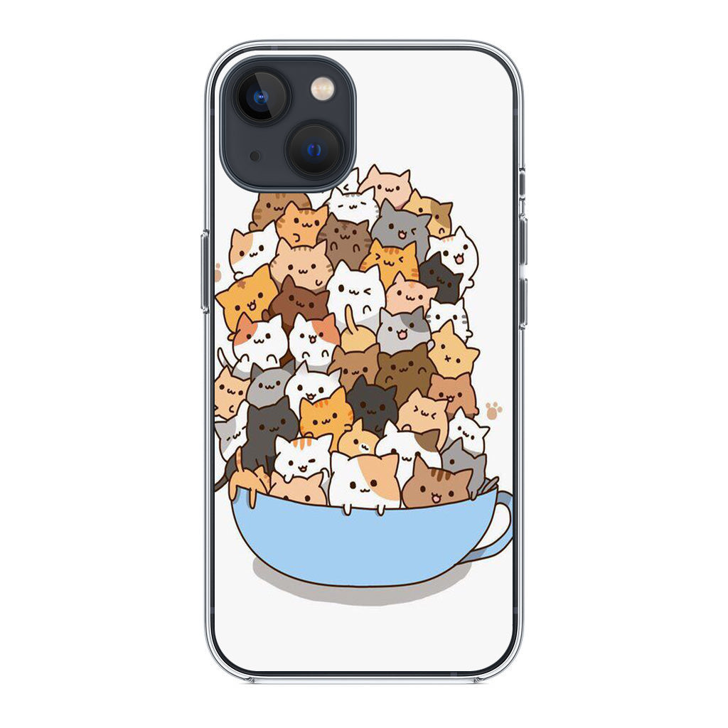 Cats on A Bowl iPhone 14 / 14 Plus Case