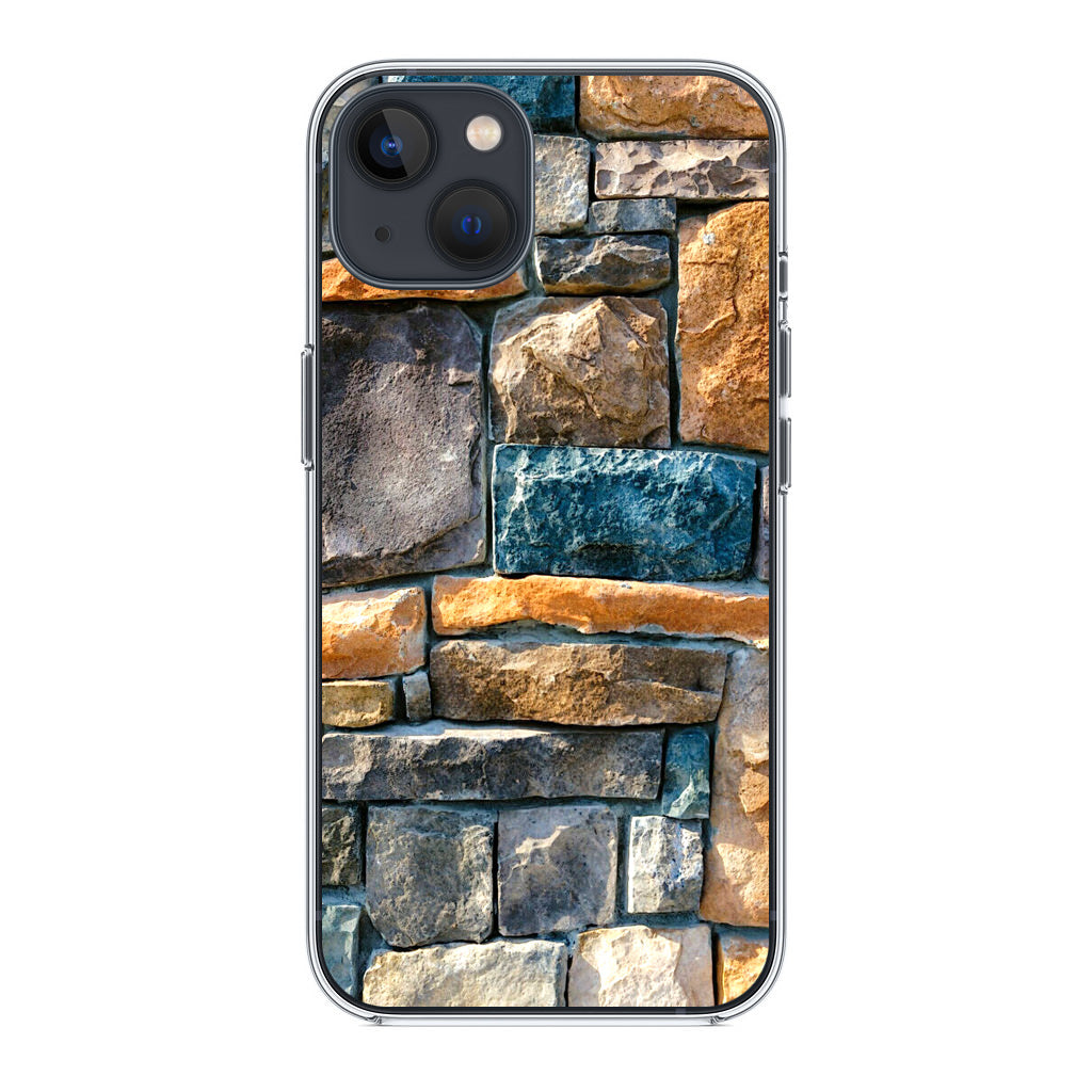 Colored Stone Piles iPhone 14 / 14 Plus Case