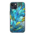 Colorful Art in Blue iPhone 14 / 14 Plus Case