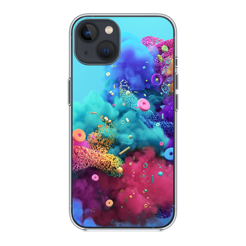 Colorful Smoke Boom iPhone 14 / 14 Plus Case