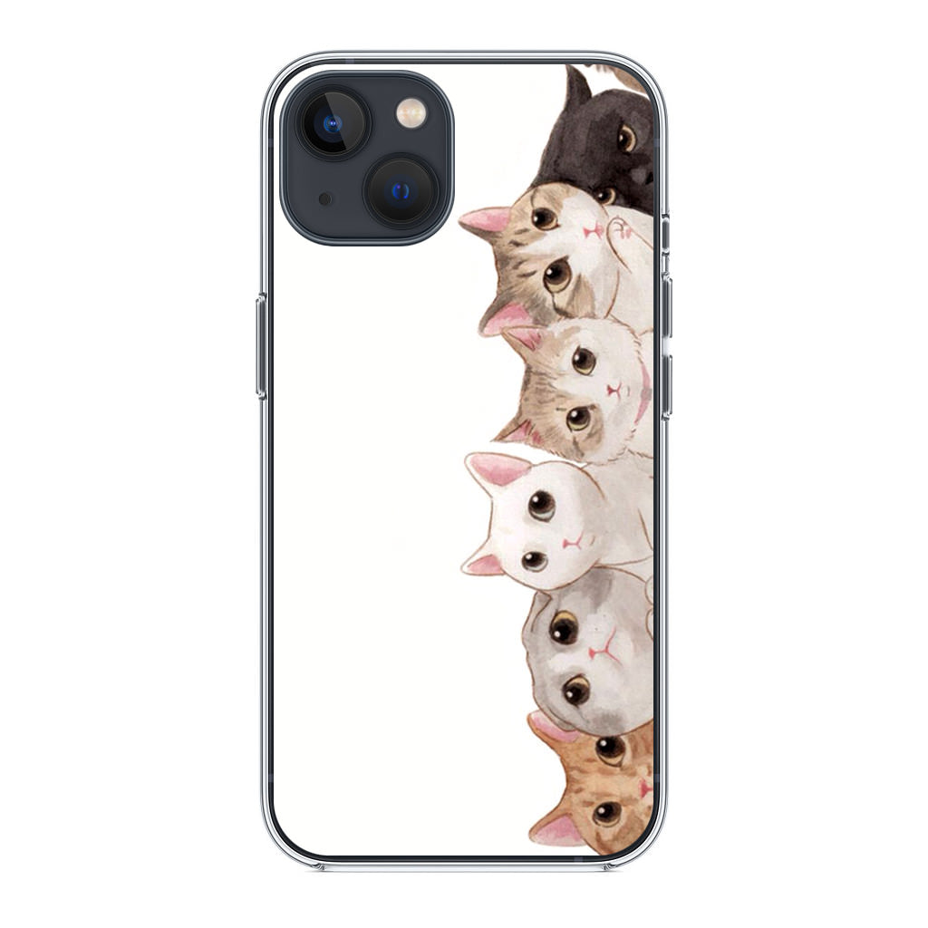 Cute Cats Vertical iPhone 14 / 14 Plus Case