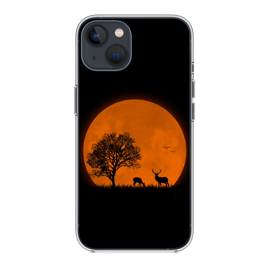 Deer Silhouette iPhone 14 / 14 Plus Case