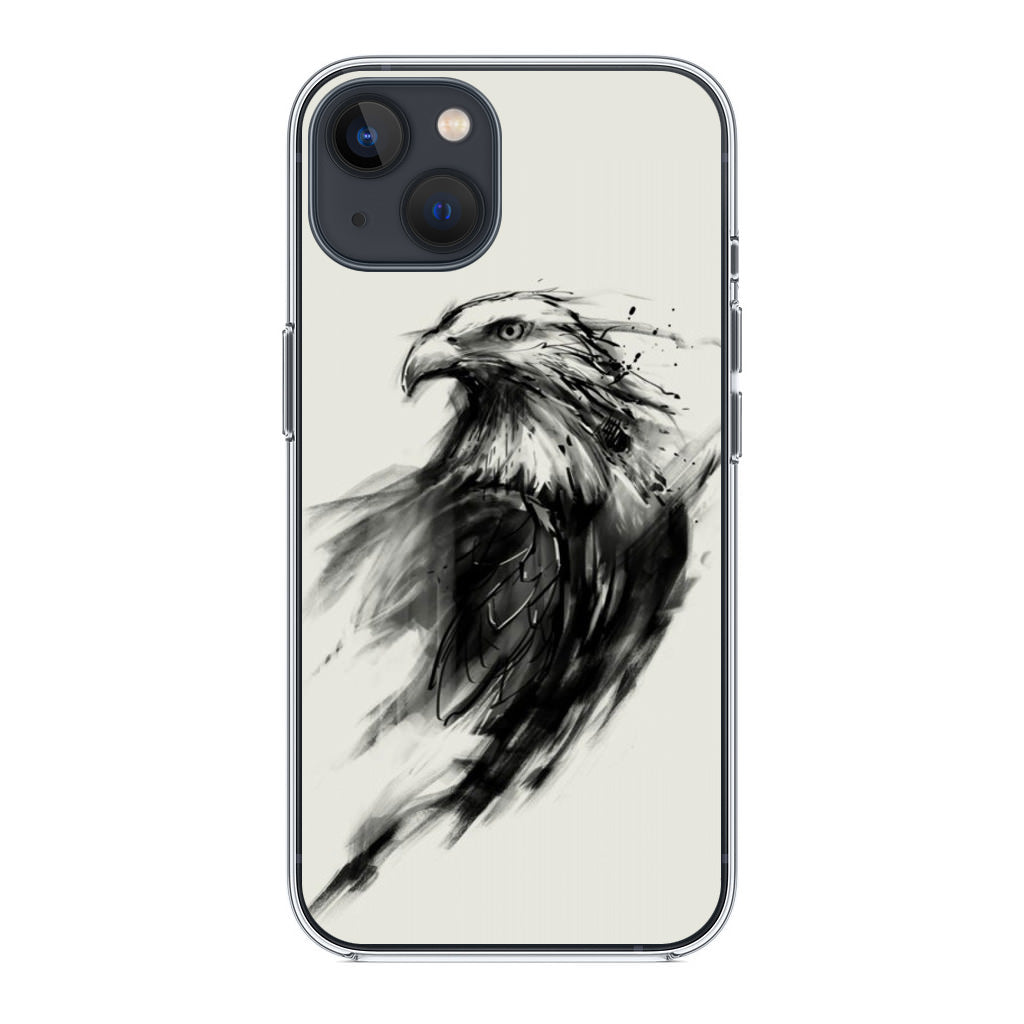 Eagle Art Black Ink iPhone 14 / 14 Plus Case