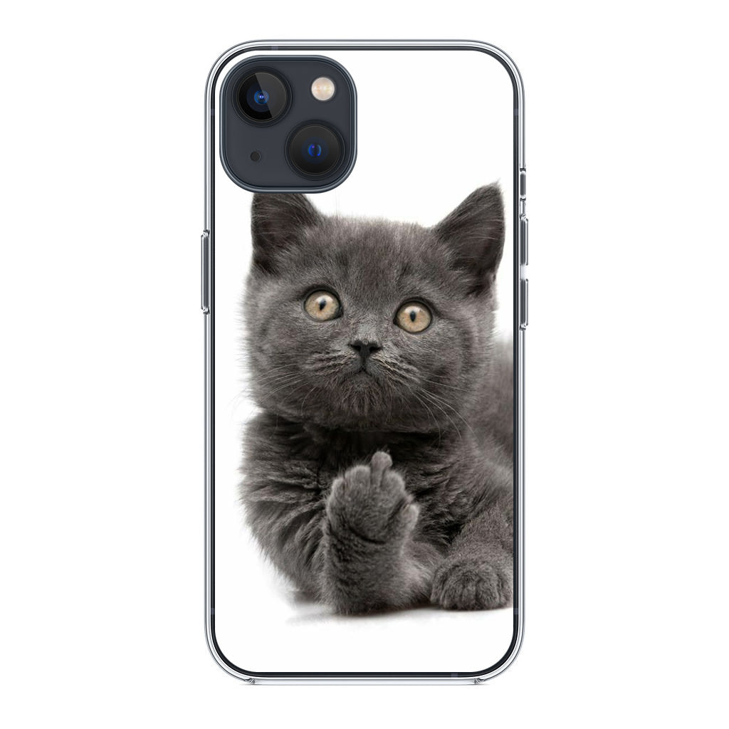 Finger British Shorthair Cat iPhone 14 / 14 Plus Case