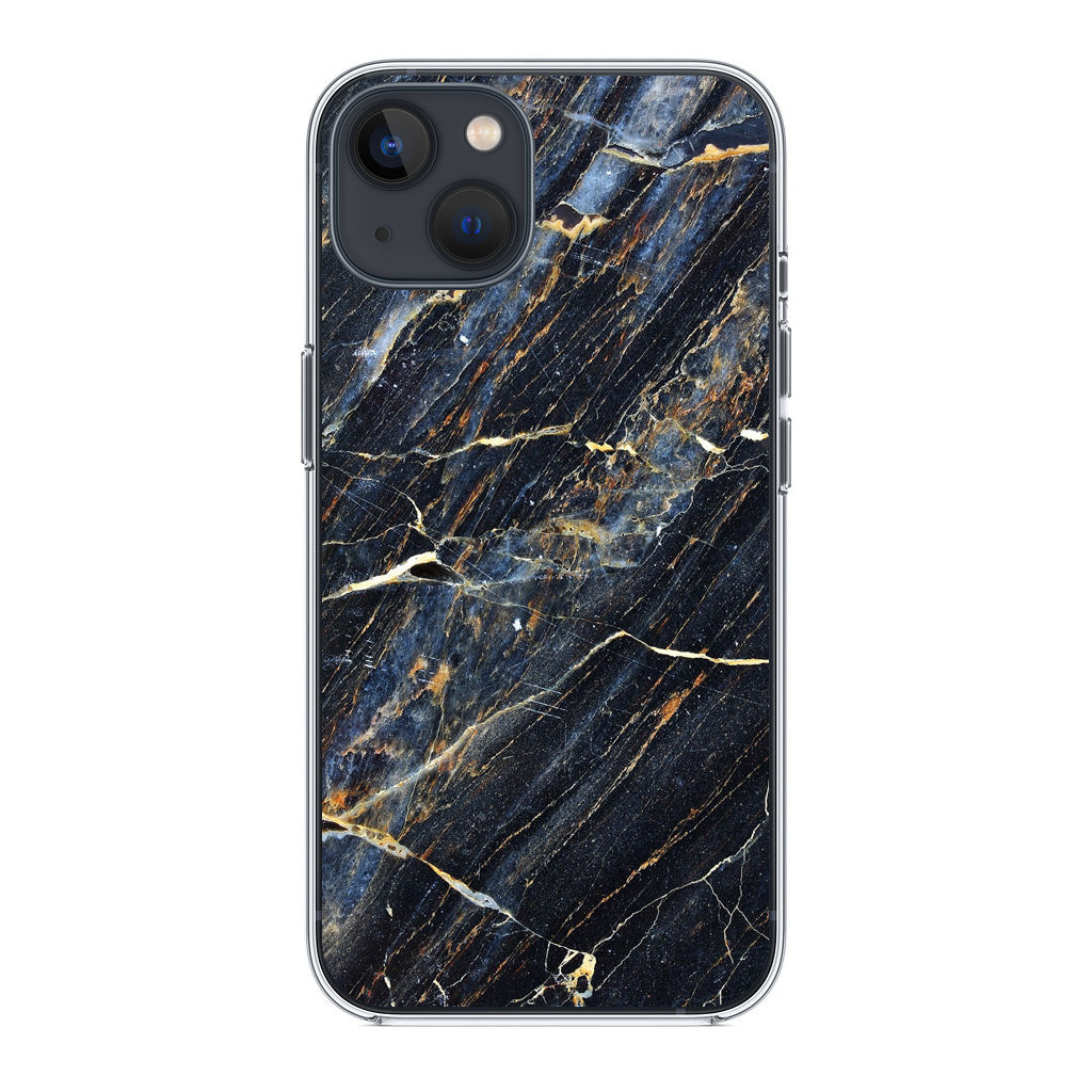 Golden Black Marble iPhone 14 / 14 Plus Case