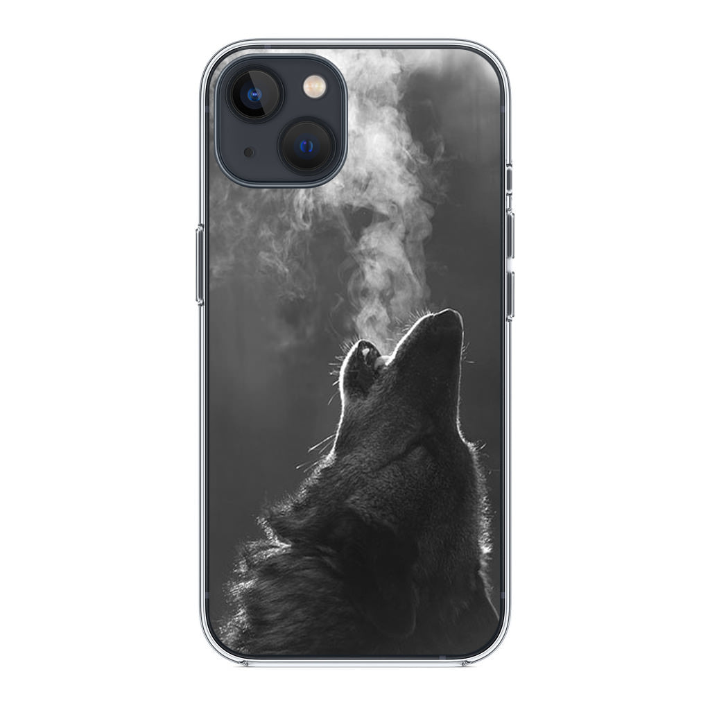 Howling Wolves Black and White iPhone 14 / 14 Plus Case