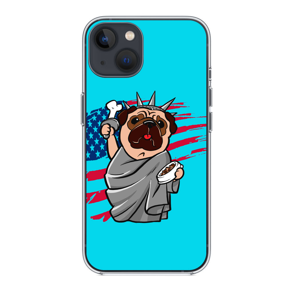 Independence Day Pug iPhone 14 / 14 Plus Case