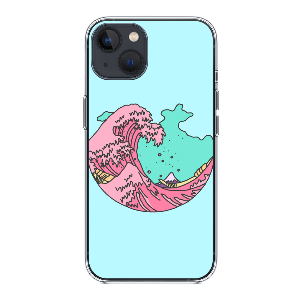 Japanese Pastel Wave iPhone 14 / 14 Plus Case