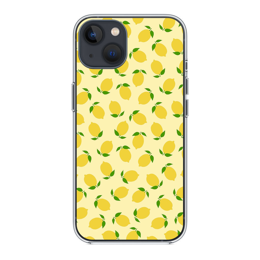 Lemons Fruit Pattern iPhone 14 / 14 Plus Case