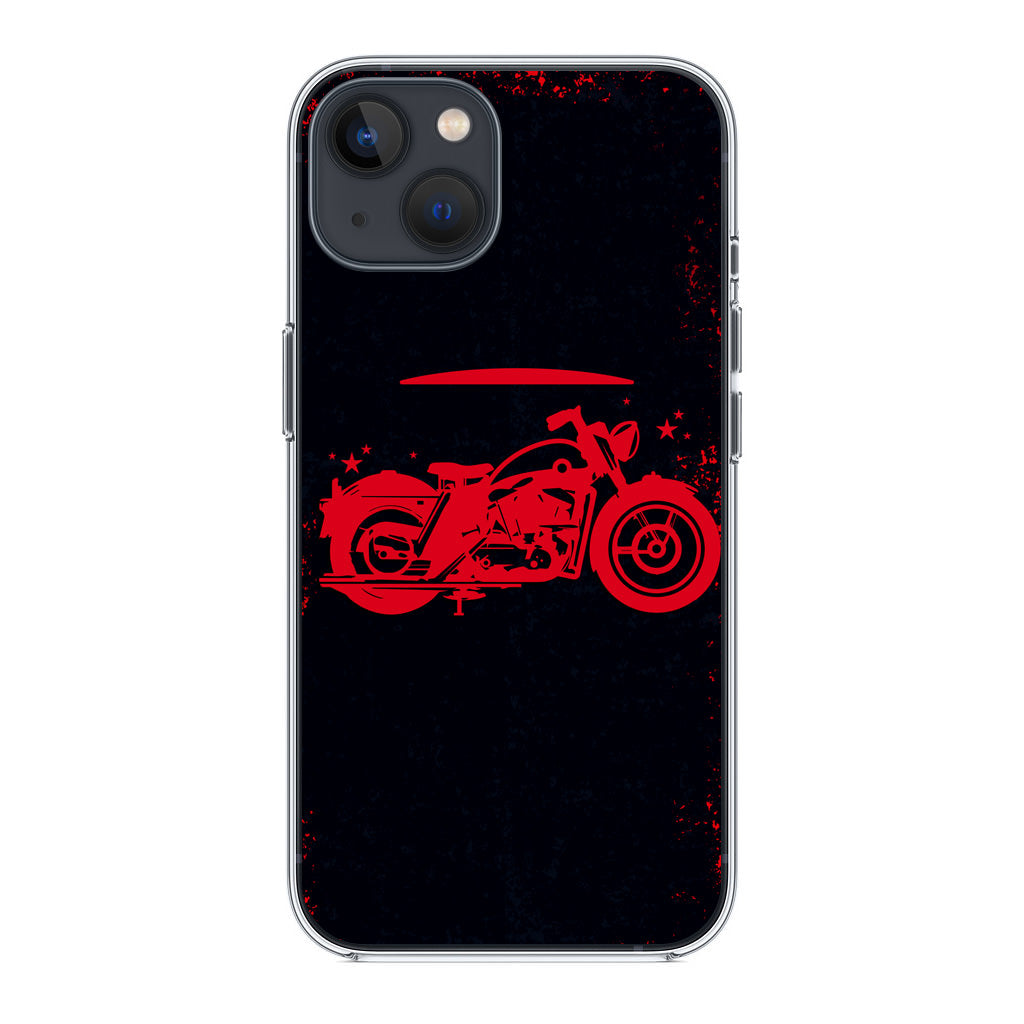 Motorcycle Red Art iPhone 14 / 14 Plus Case