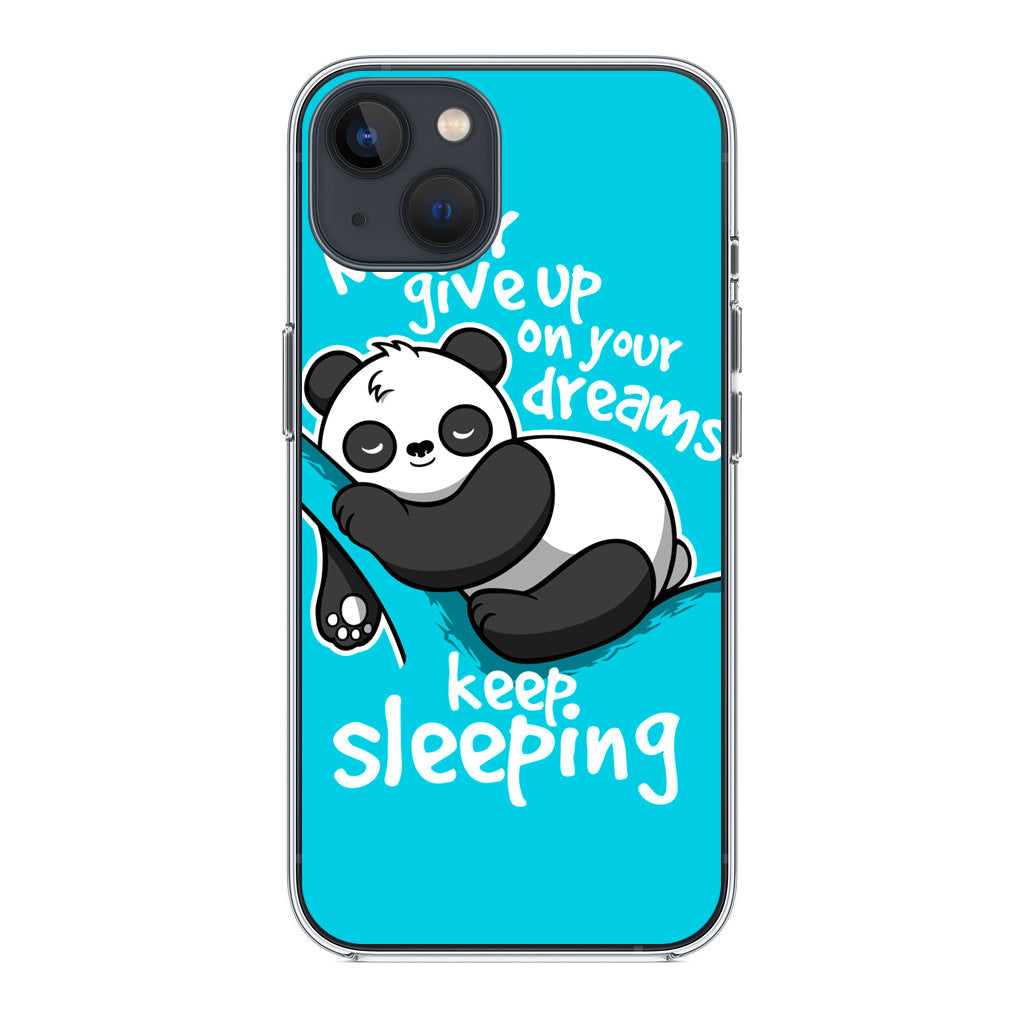 Panda Keep Sleeping iPhone 14 / 14 Plus Case