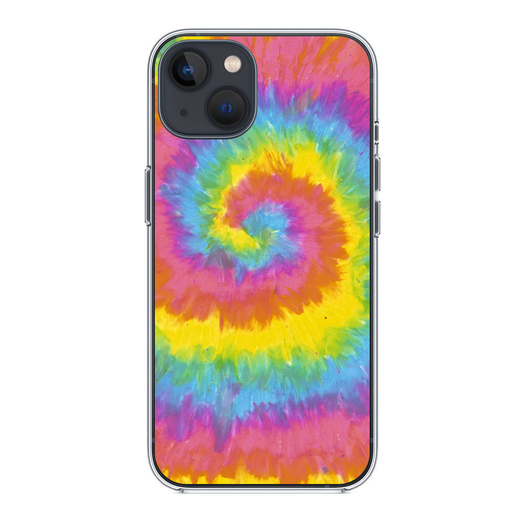 Pastel Rainbow Tie Dye iPhone 14 / 14 Plus Case