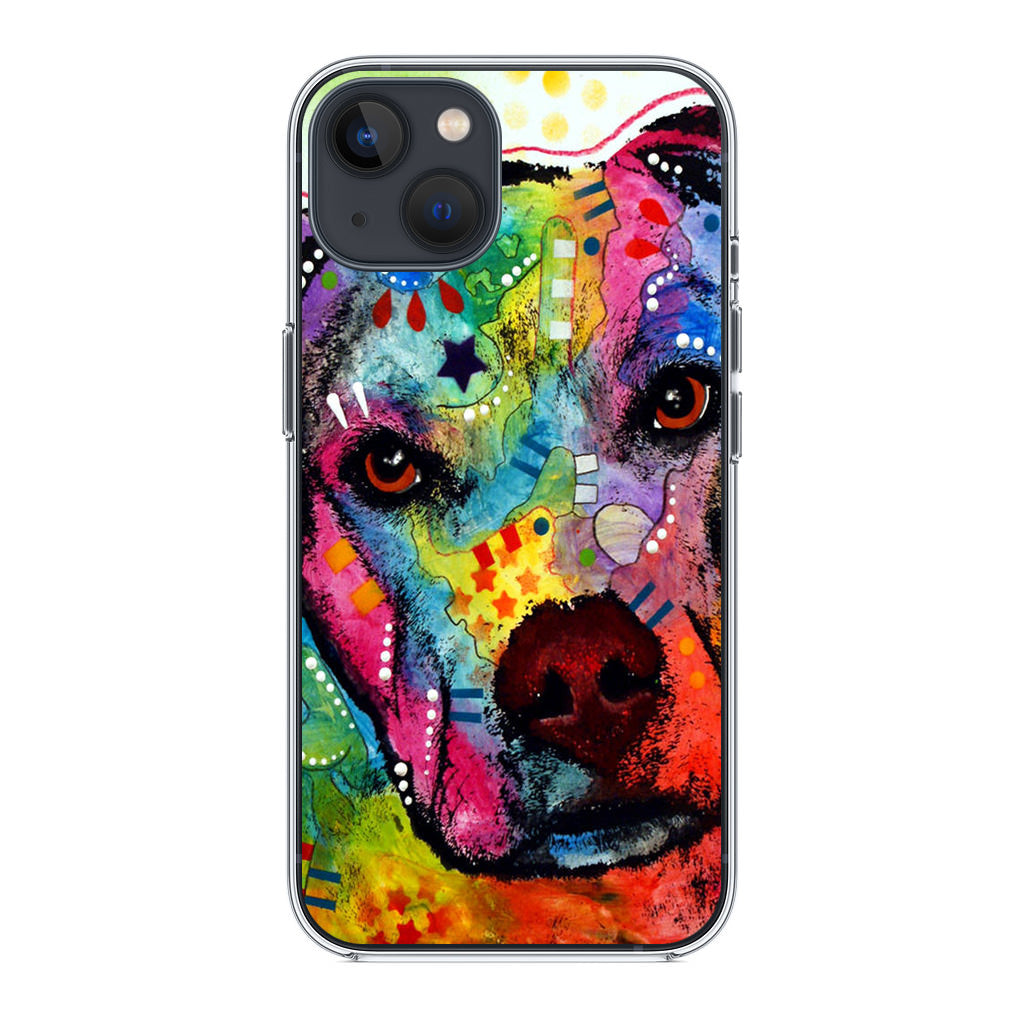 Pitbull Love Painting iPhone 14 / 14 Plus Case