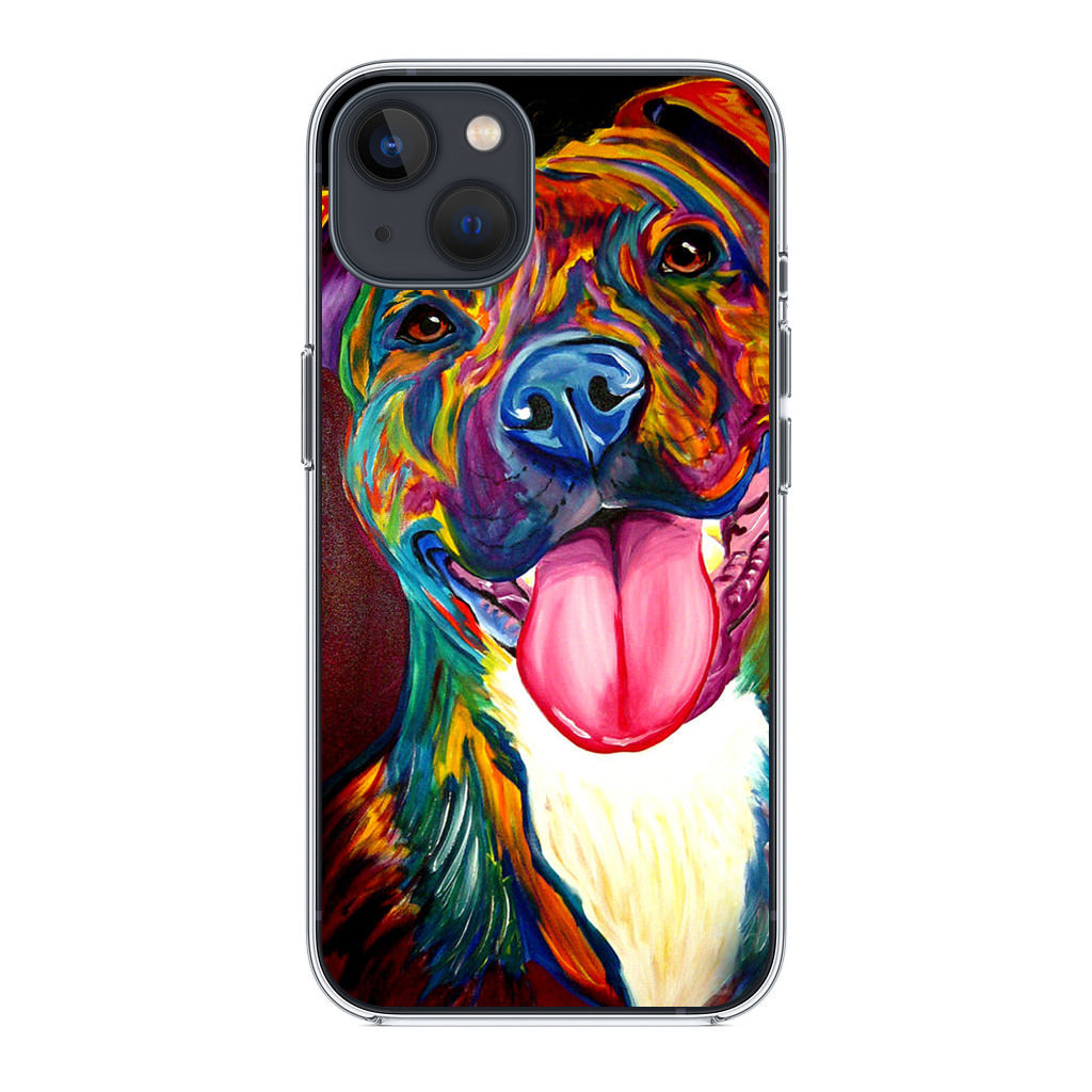 Pitbull Painting Art iPhone 14 / 14 Plus Case