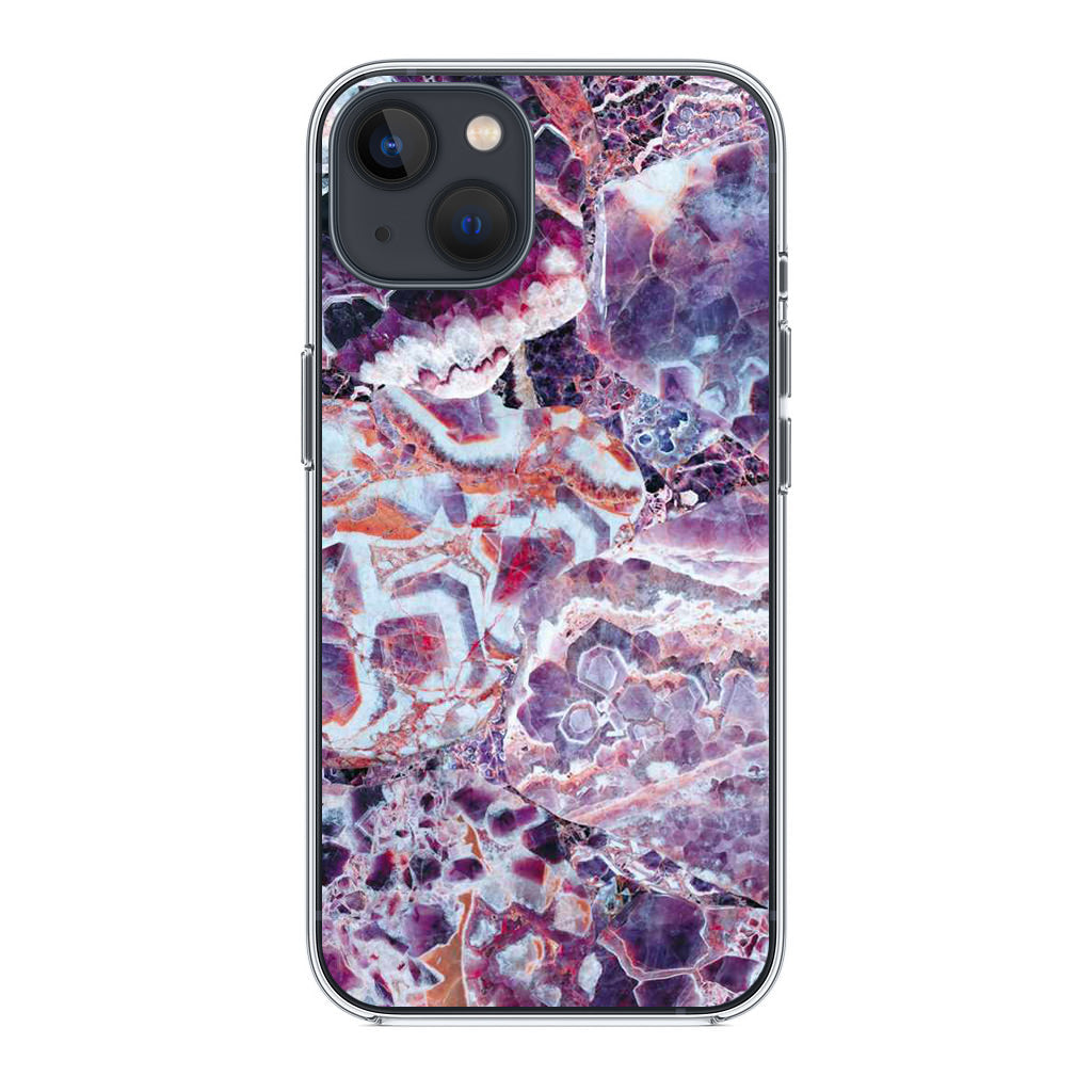 Purple Marble iPhone 14 / 14 Plus Case