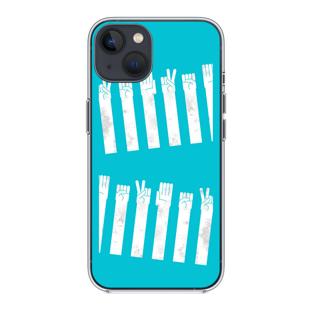 Rock–paper–scissors Zebra Crossing iPhone 14 / 14 Plus Case