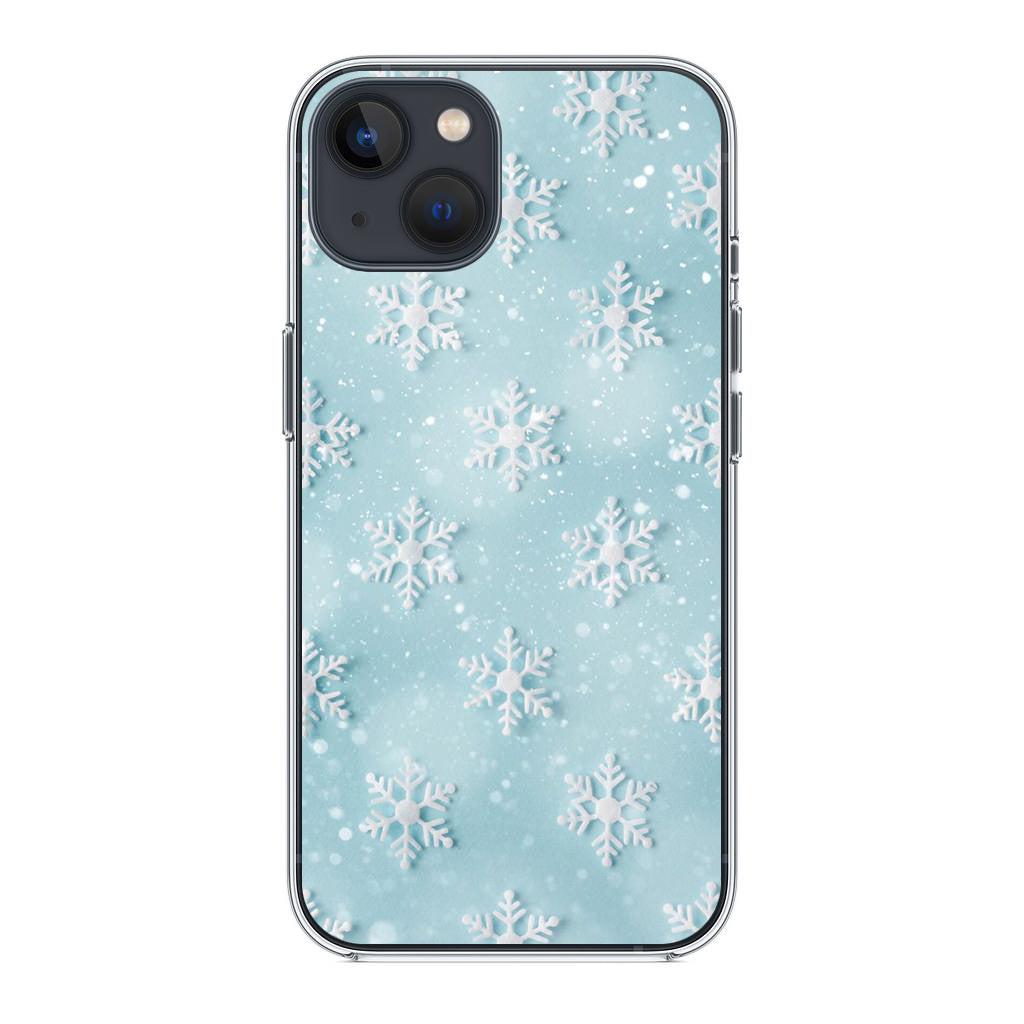 Snowflakes Pattern iPhone 14 / 14 Plus Case