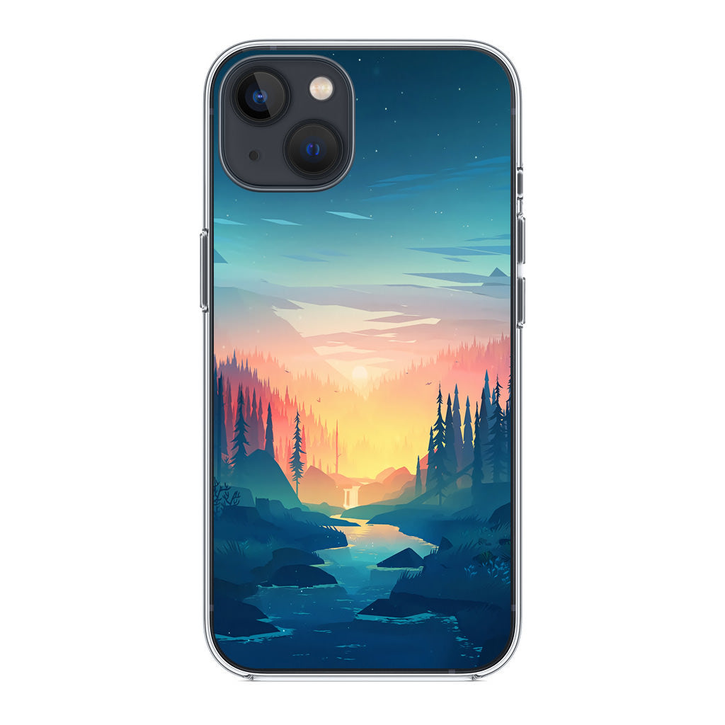 Sunset at The River iPhone 14 / 14 Plus Case