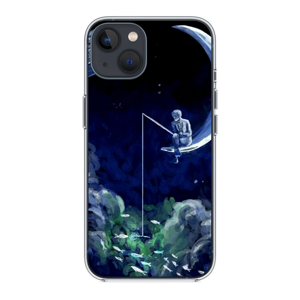 Tardis Walking To The Moon iPhone 14 / 14 Plus Case