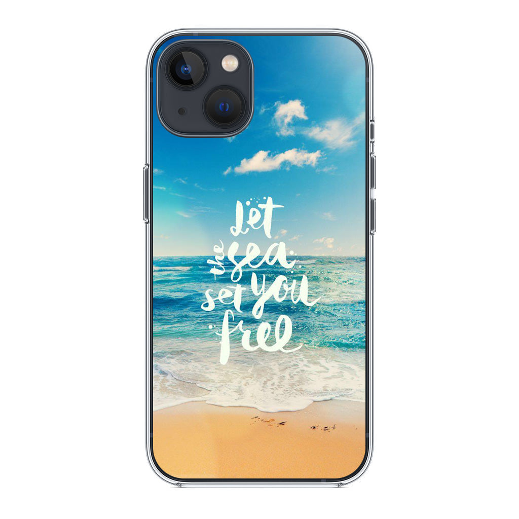 The Sea Set You Free iPhone 14 / 14 Plus Case