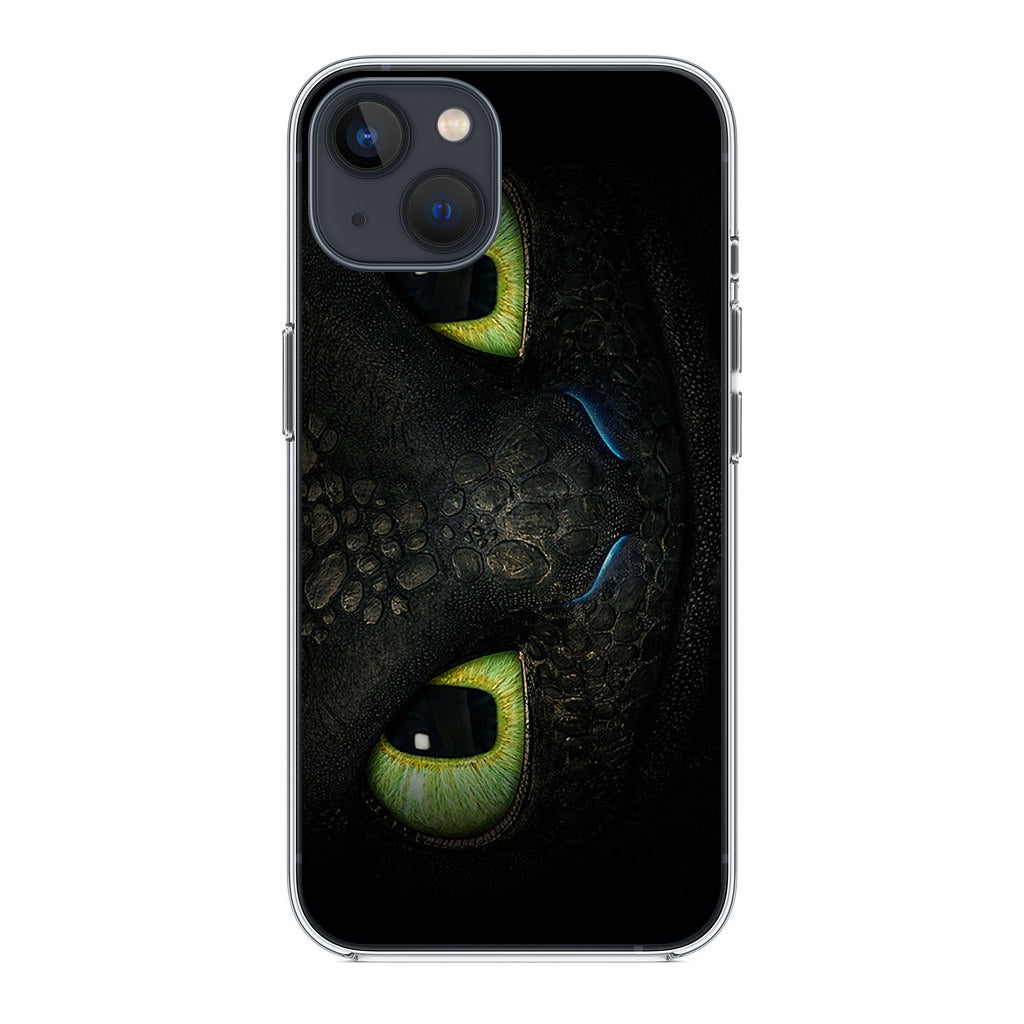 Toothless Dragon Eyes Close Up iPhone 14 / 14 Plus Case