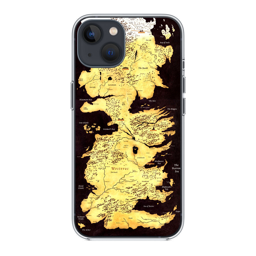 Westeros Map iPhone 14 / 14 Plus Case