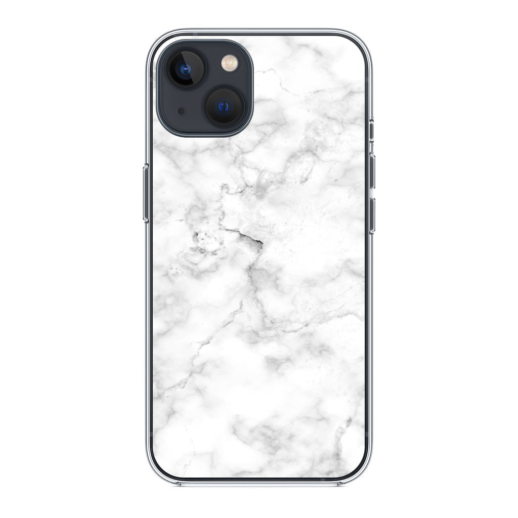 White Marble iPhone 14 / 14 Plus Case