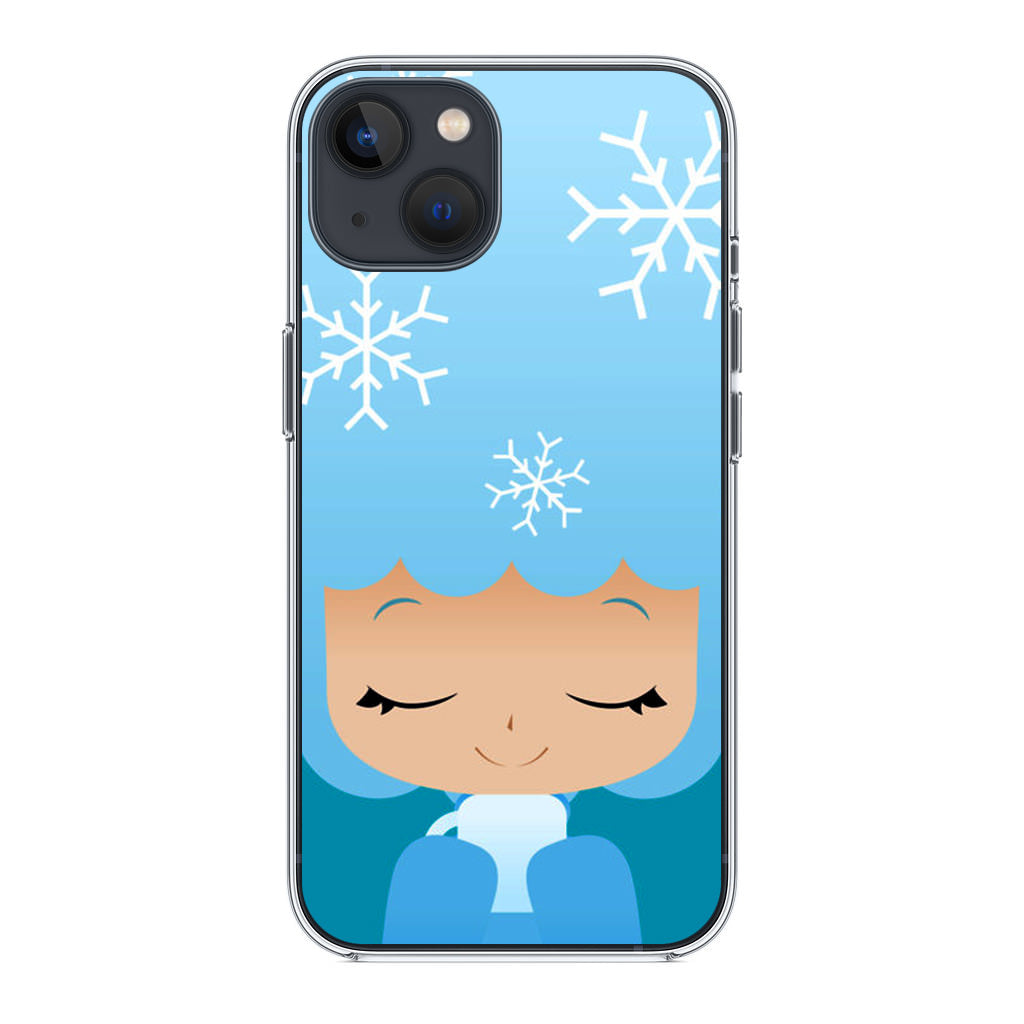 Winter Afro Girl iPhone 14 / 14 Plus Case