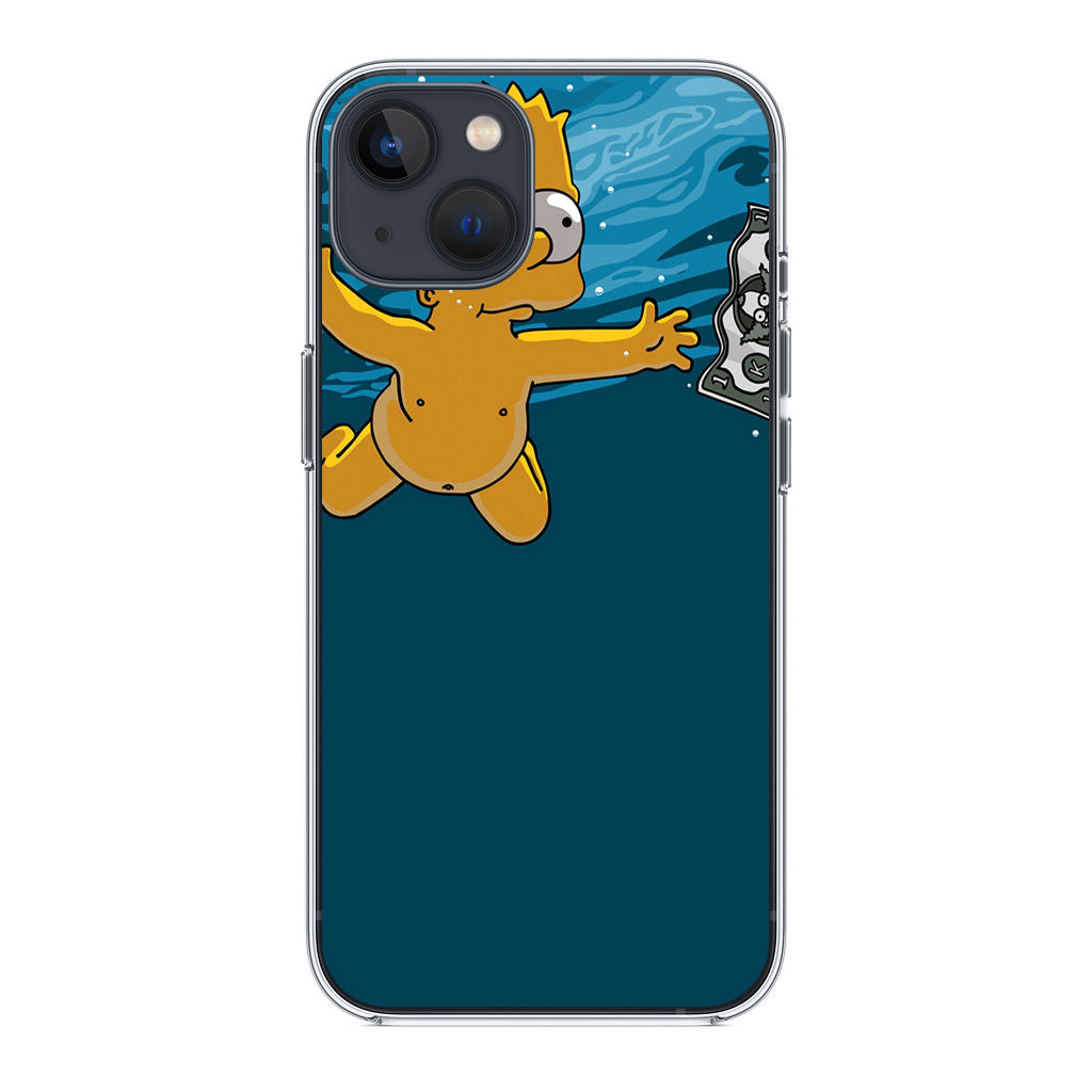 Bart Swimming For Money iPhone 14 / 14 Plus Case