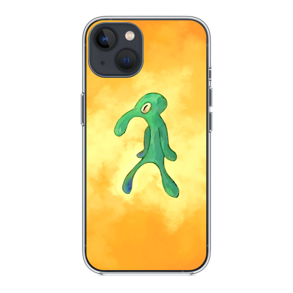 Bold and Brash Squidward Painting iPhone 14 / 14 Plus Case