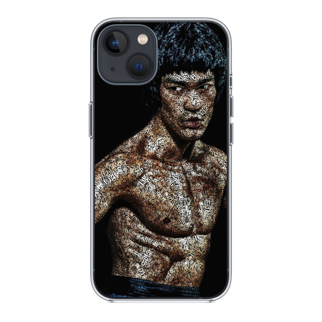 Bruce Lee Typograph iPhone 14 / 14 Plus Case