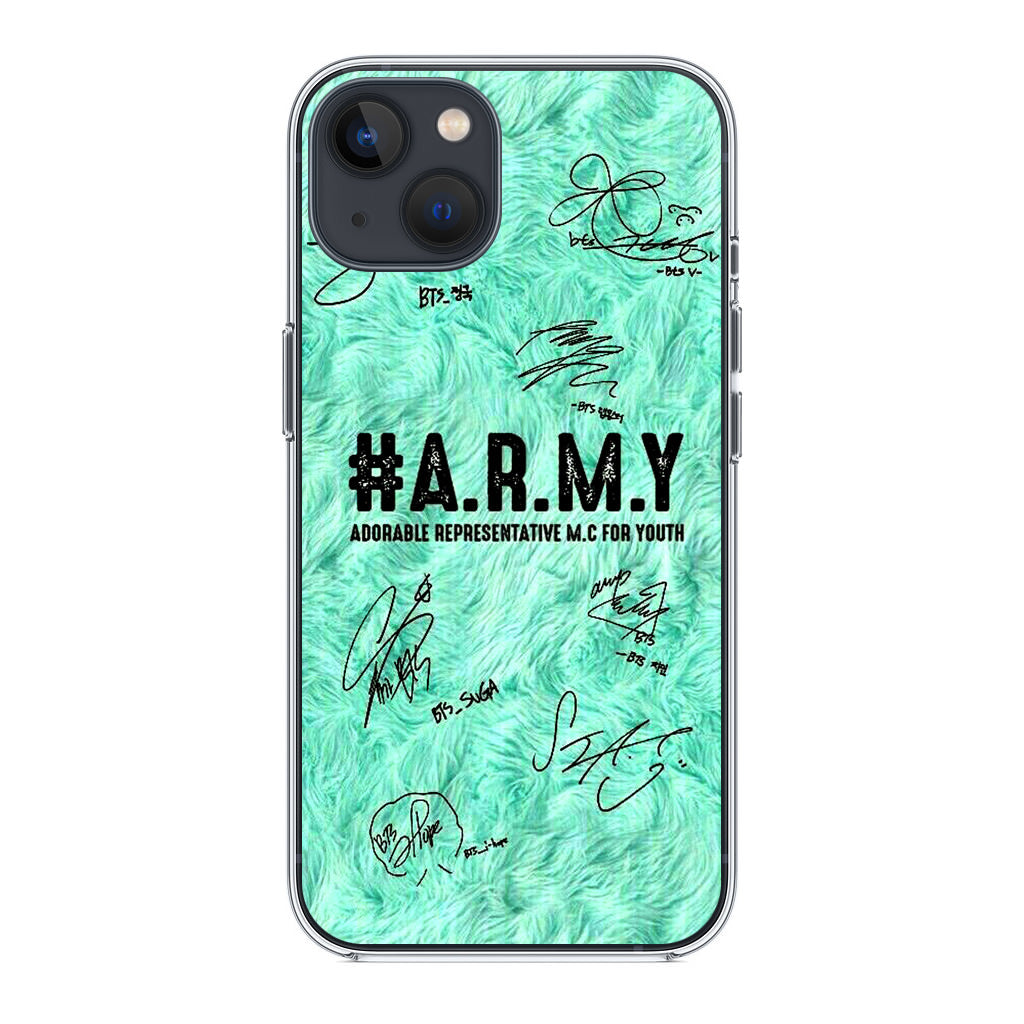 BTS Army Signature iPhone 15 / 15 Plus Case