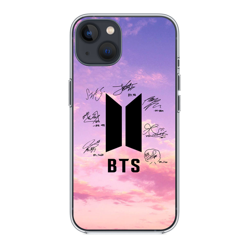 BTS Signature 2 iPhone 14 / 14 Plus Case