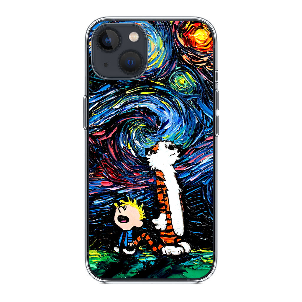 Calvin Art At Starry Night iPhone 14 / 14 Plus Case