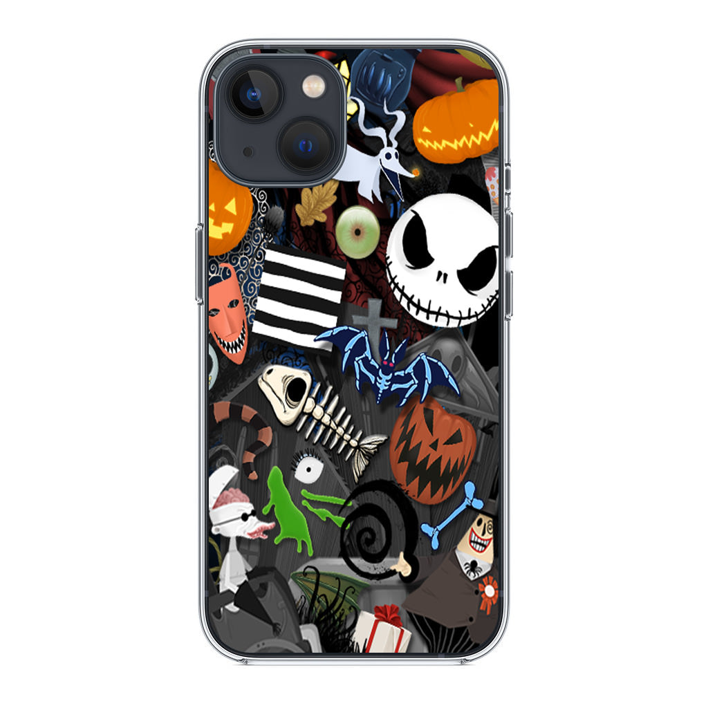 Nightmare Before Chrismast Collage iPhone 14 / 14 Plus Case