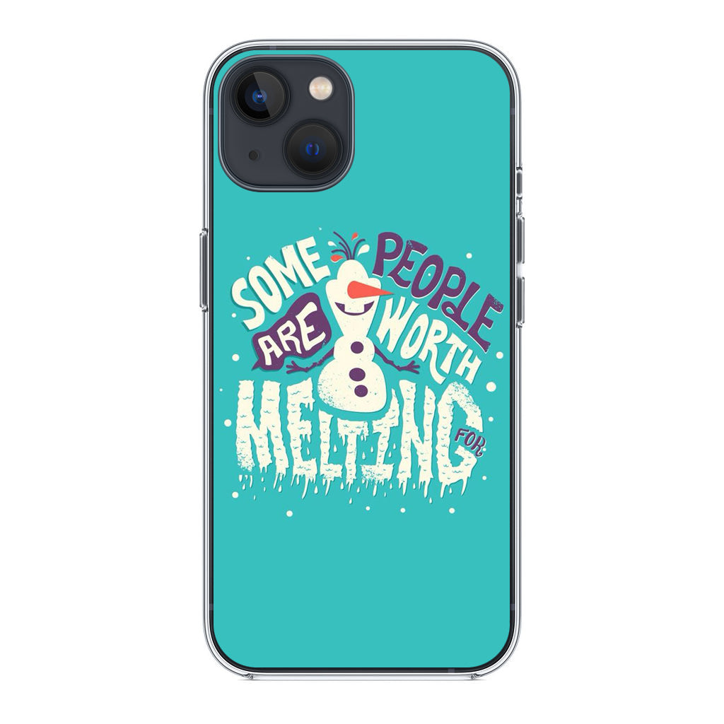 Olaf Frozen Is Melting iPhone 14 / 14 Plus Case