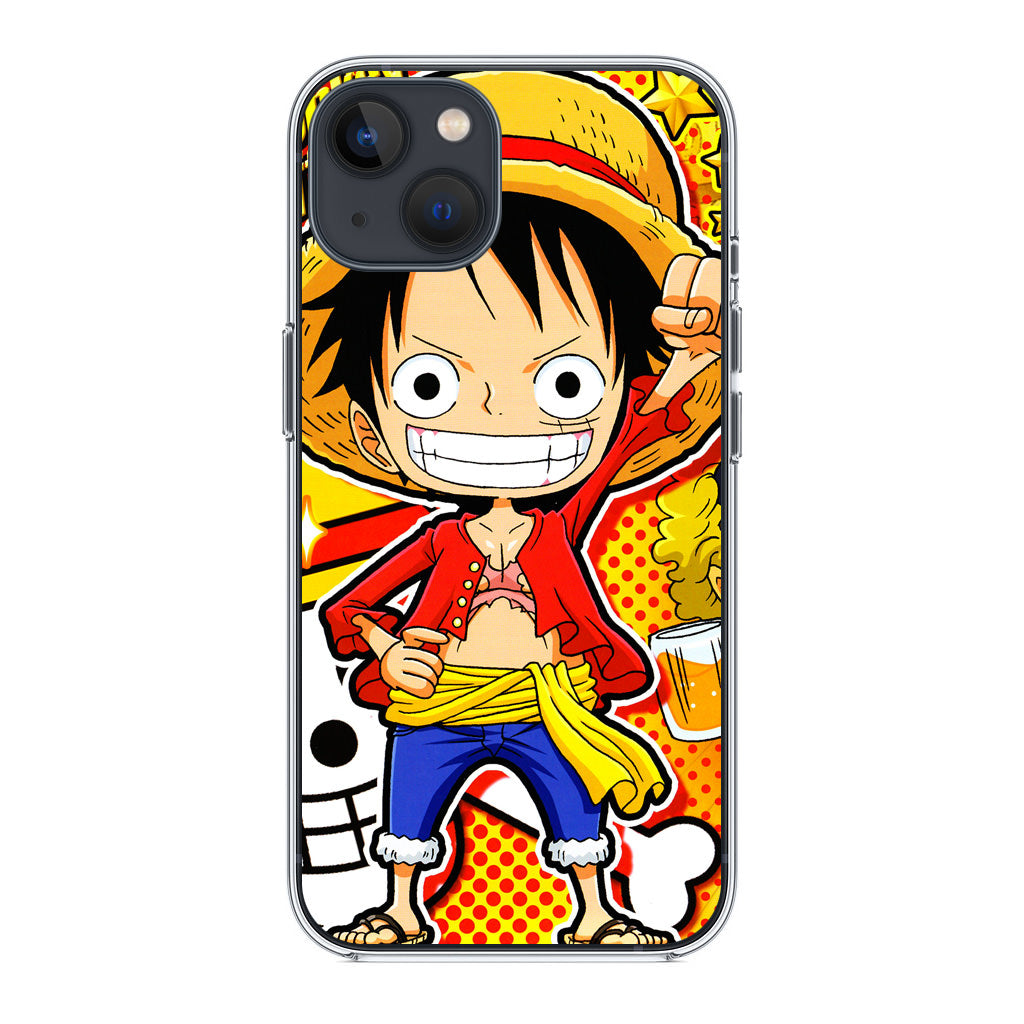 One Piece Cute Luffy iPhone 14 / 14 Plus Case