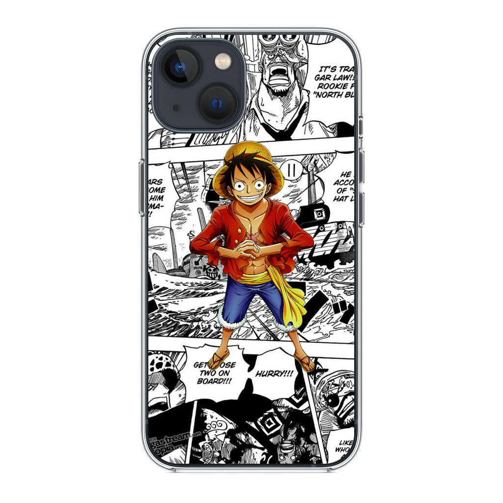 One Piece Luffy Comics iPhone 14 / 14 Plus Case