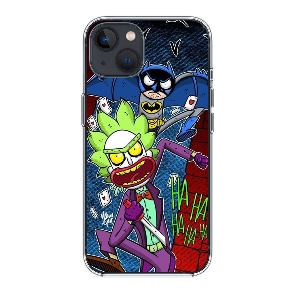 Rick And Morty Bat And Joker Clown iPhone 15 / 15 Plus Case