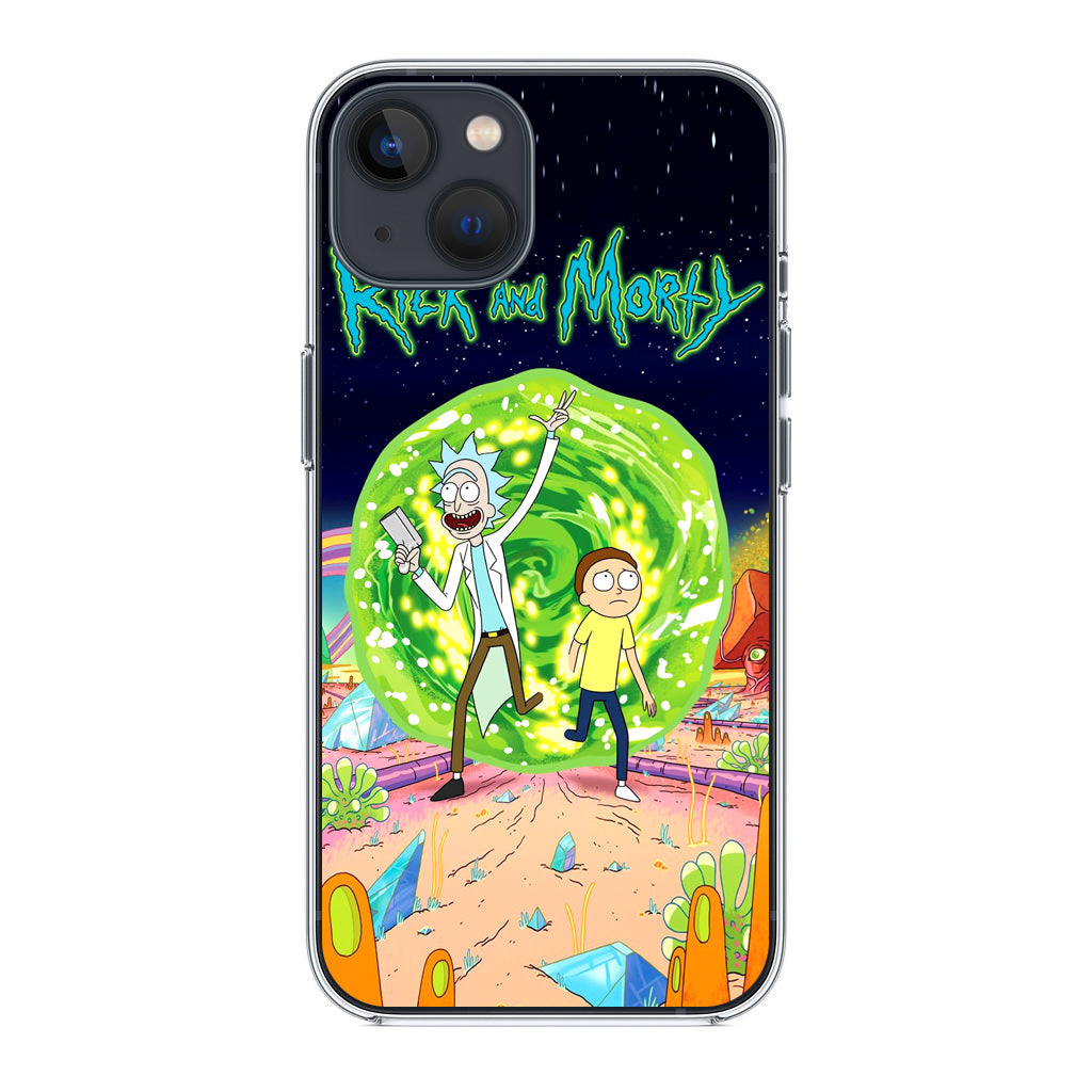 Rick And Morty Portal Gun iPhone 14 / 14 Plus Case