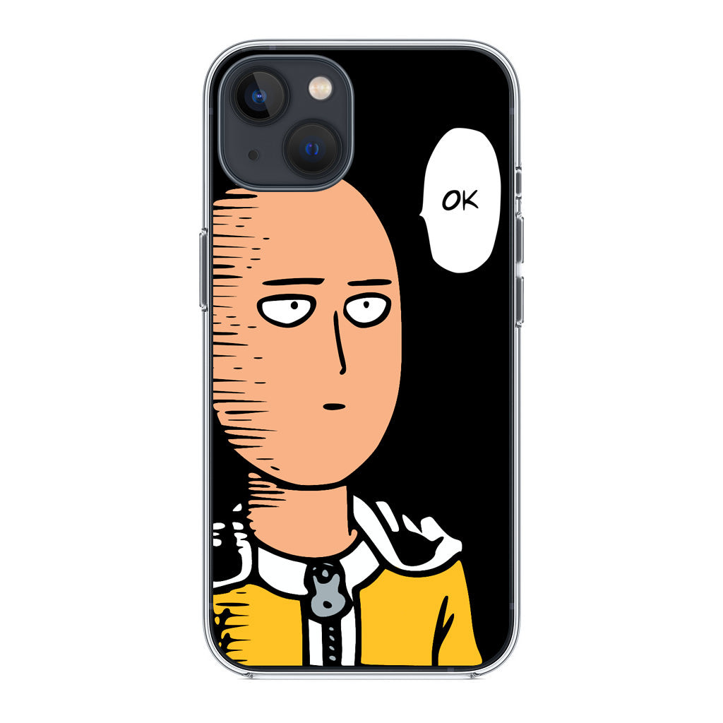 Saitama Poker Face iPhone 14 / 14 Plus Case